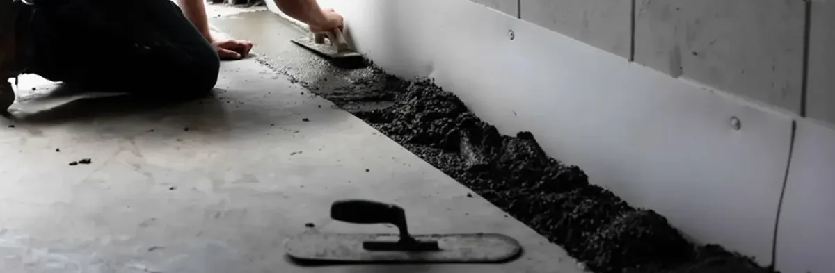 basement waterproofing drainage system installation to prevent water seepage in a home in Miami, FL