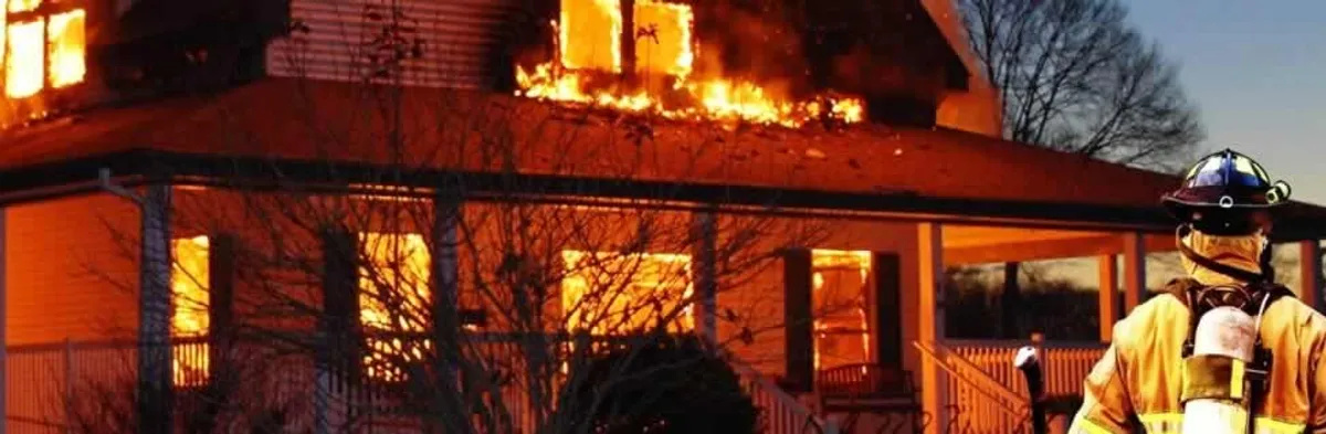 fire damage repair emergency response at a residential property affected by an active house fire in Miami, FL